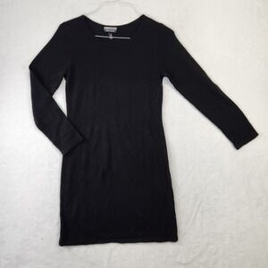 Allison Brittney Black‎ Long Sleeve Knit Sweater Dress M